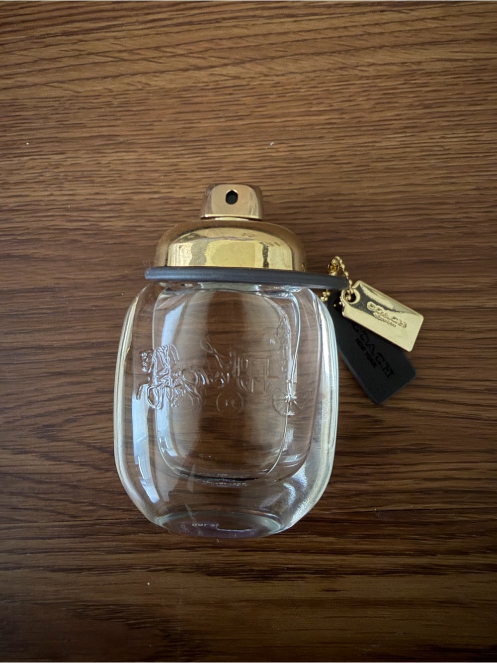 Coach Perfume with Gold Cap and Black Tags